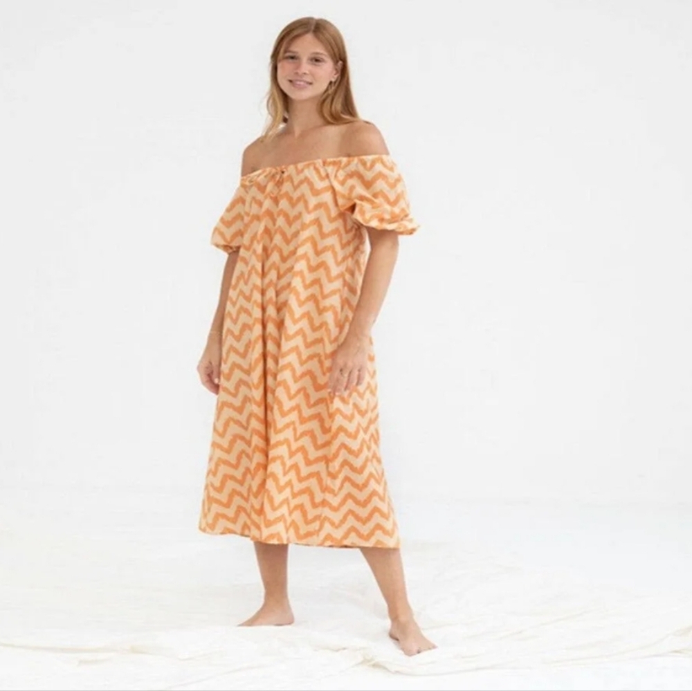 Mus & Bonbom Barcelona Kadia printed dress Organic Cotton XL